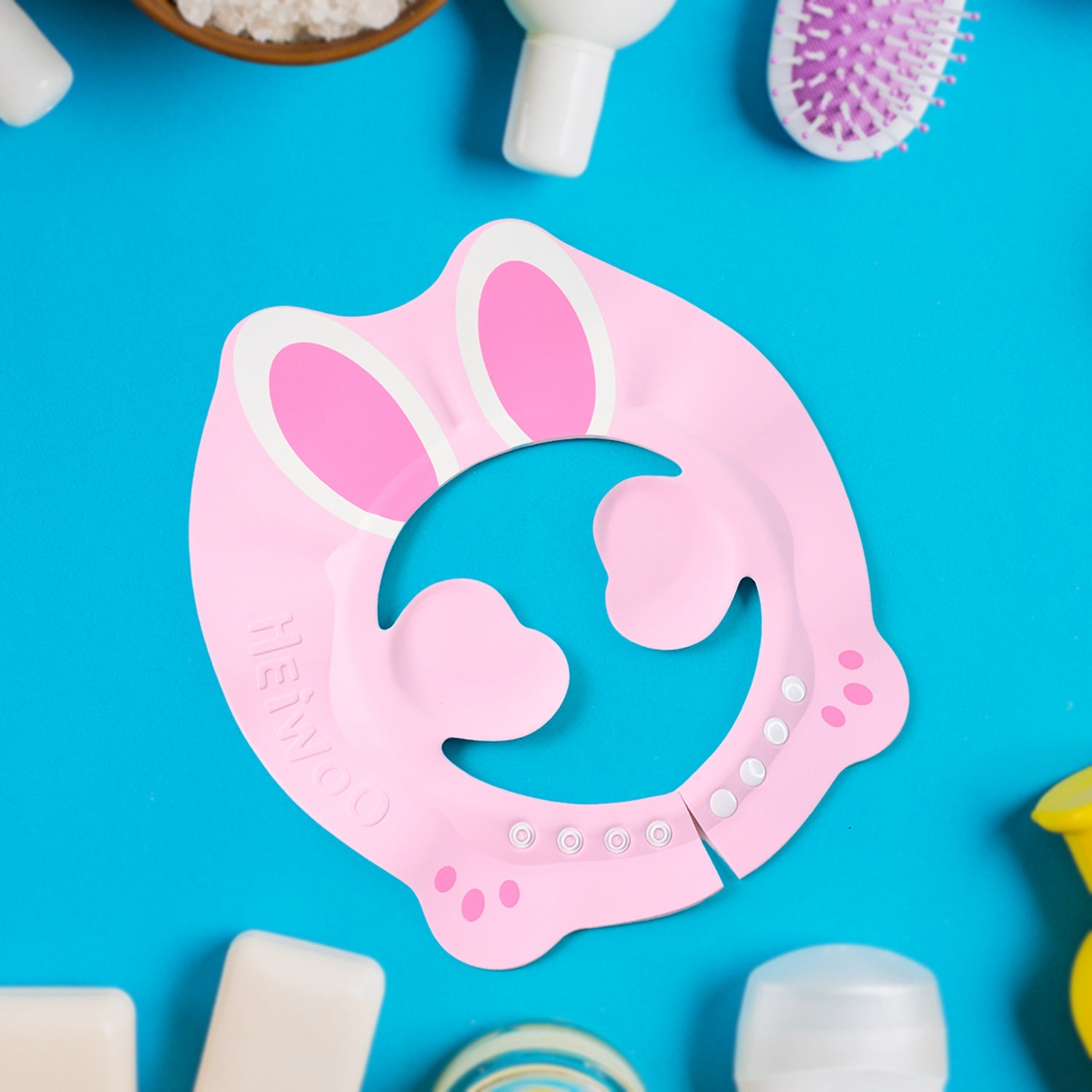 Adjustable Bunny Ear Baby Shower Cap (1 Pc) Adjustable Bunny Ear Baby Shower Cap (1 Pc)